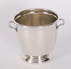 Vintage Boxed Silver Plate Cartier Ice Bucket 20th Century