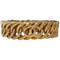 Vintage Bracelet Chanel Gold Chain 