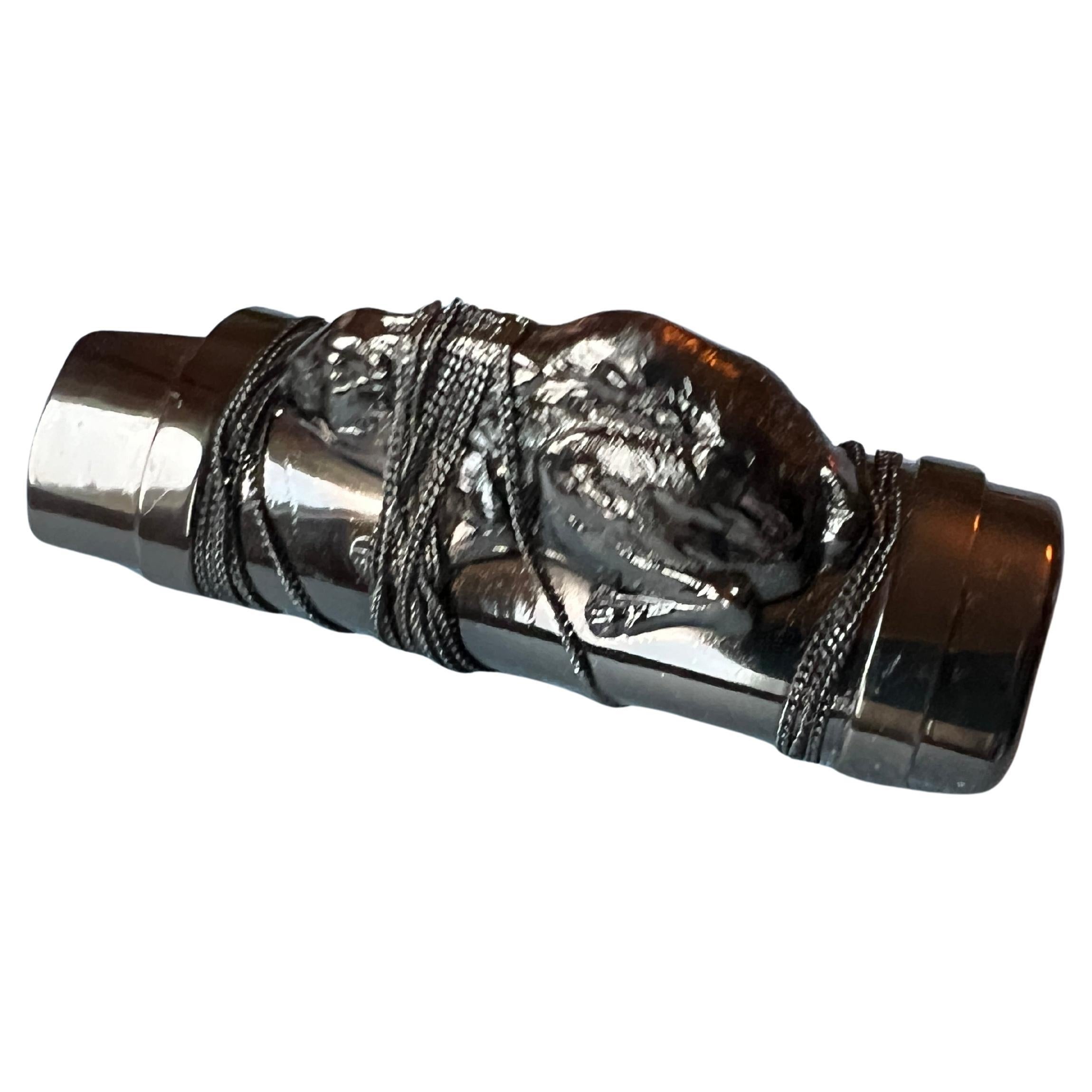 Vintage-Armband, Manschette, Rotguss, Metall, Rutheniumvergoldung im Angebot