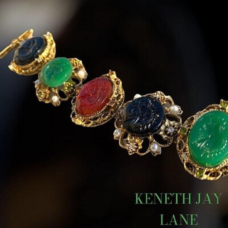 Vintage bracelet KENETH JAY LANE In Good Condition For Sale In BÈGLES, FR