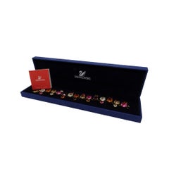 Vintage bracelet with colorful Swarovski crystals from Austria