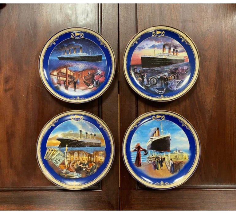 Vintage Bradford Exchange Titanic Collectable Plates Gift For Sale at