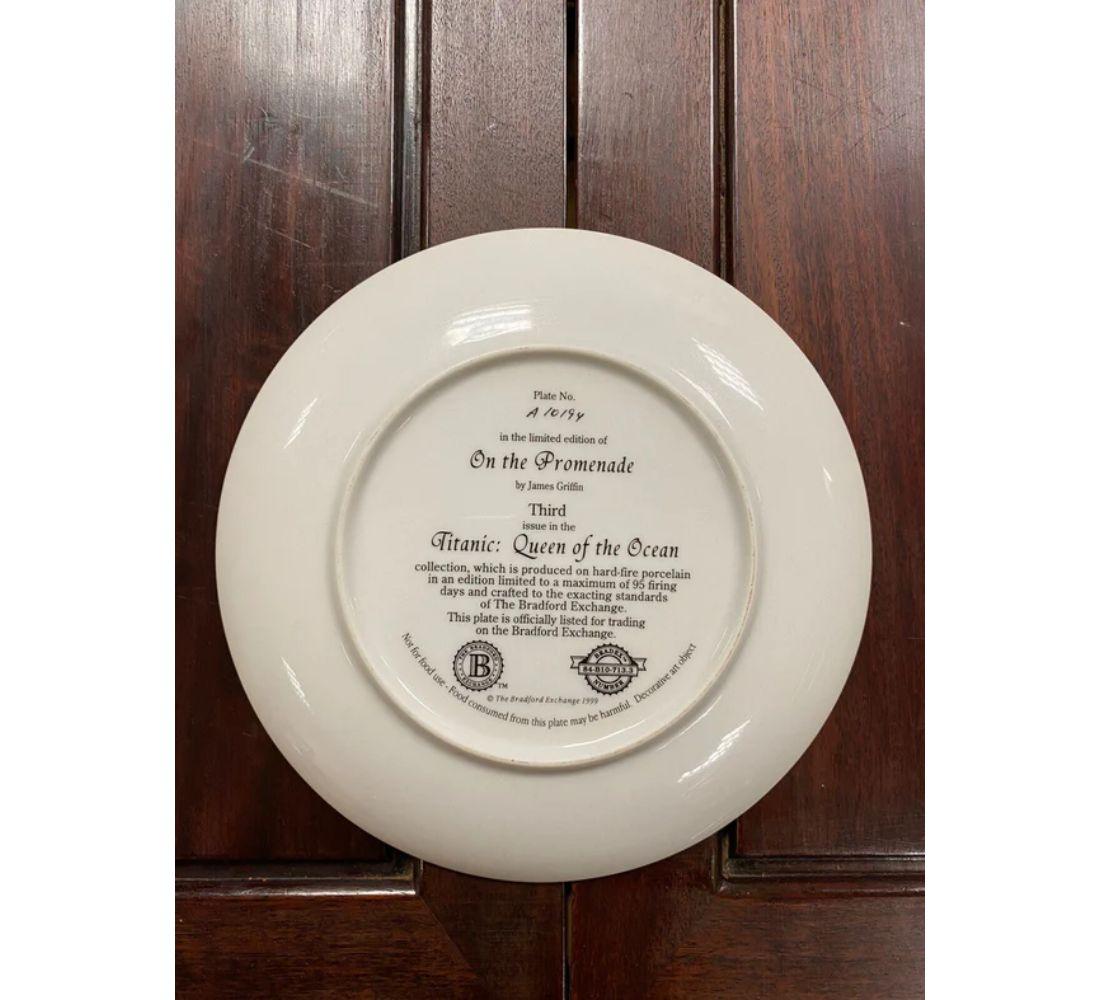 Vintage Bradford Exchange Titanic Collectable Plates Gift In Good Condition For Sale In Pulborough, GB