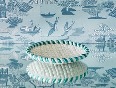 Vintage Braided Ceramic Dish