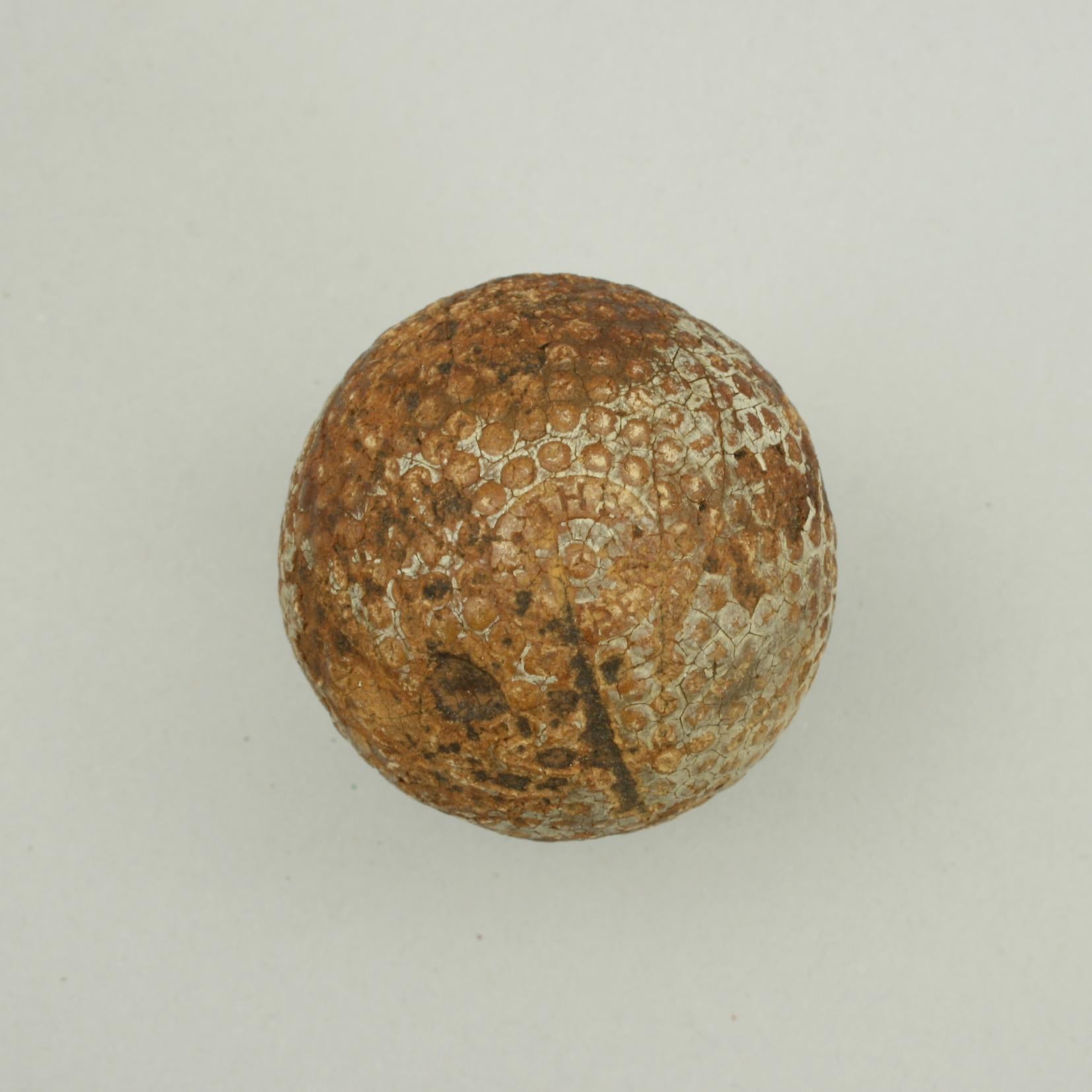 Edwardian Vintage Bramble Patterned Golf Ball For Sale