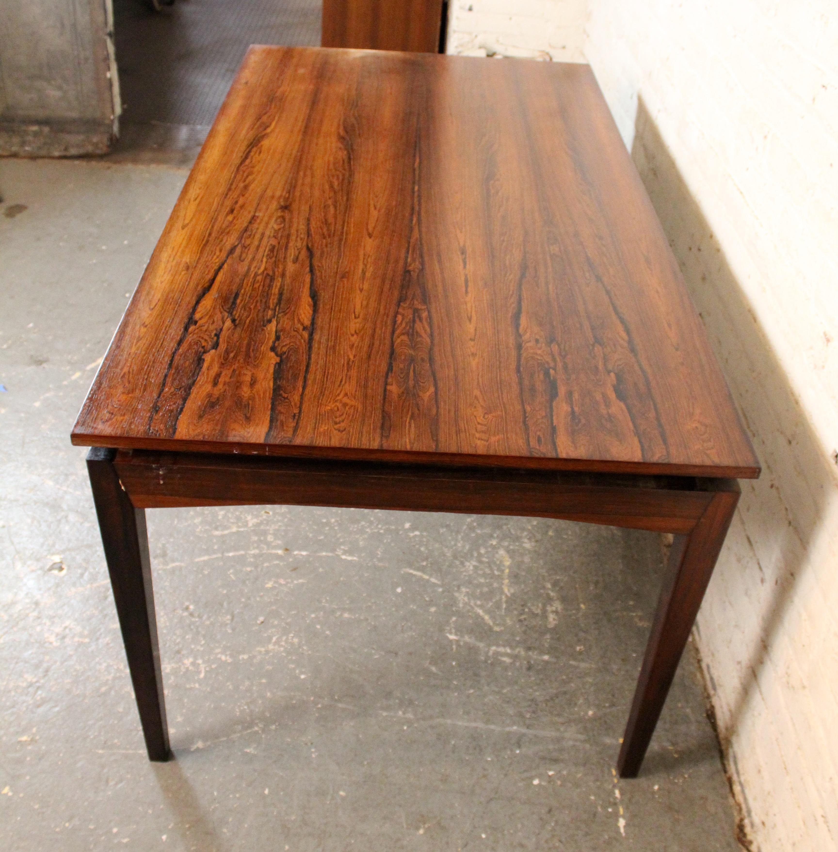Mesa vintage Bramin Mobler de palisandro danés de 2 hojas en venta 4