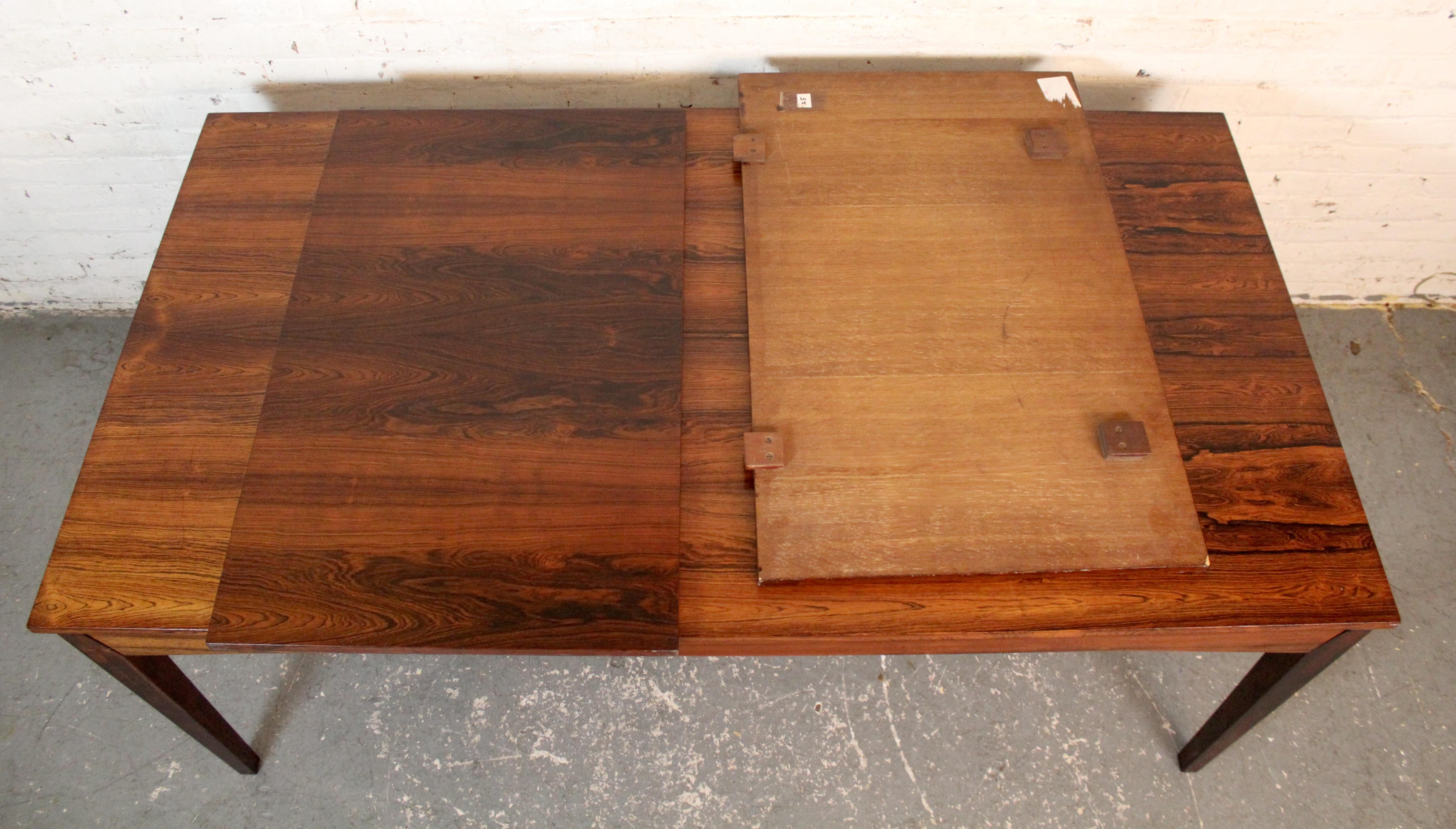 Mesa vintage Bramin Mobler de palisandro danés de 2 hojas en venta 8