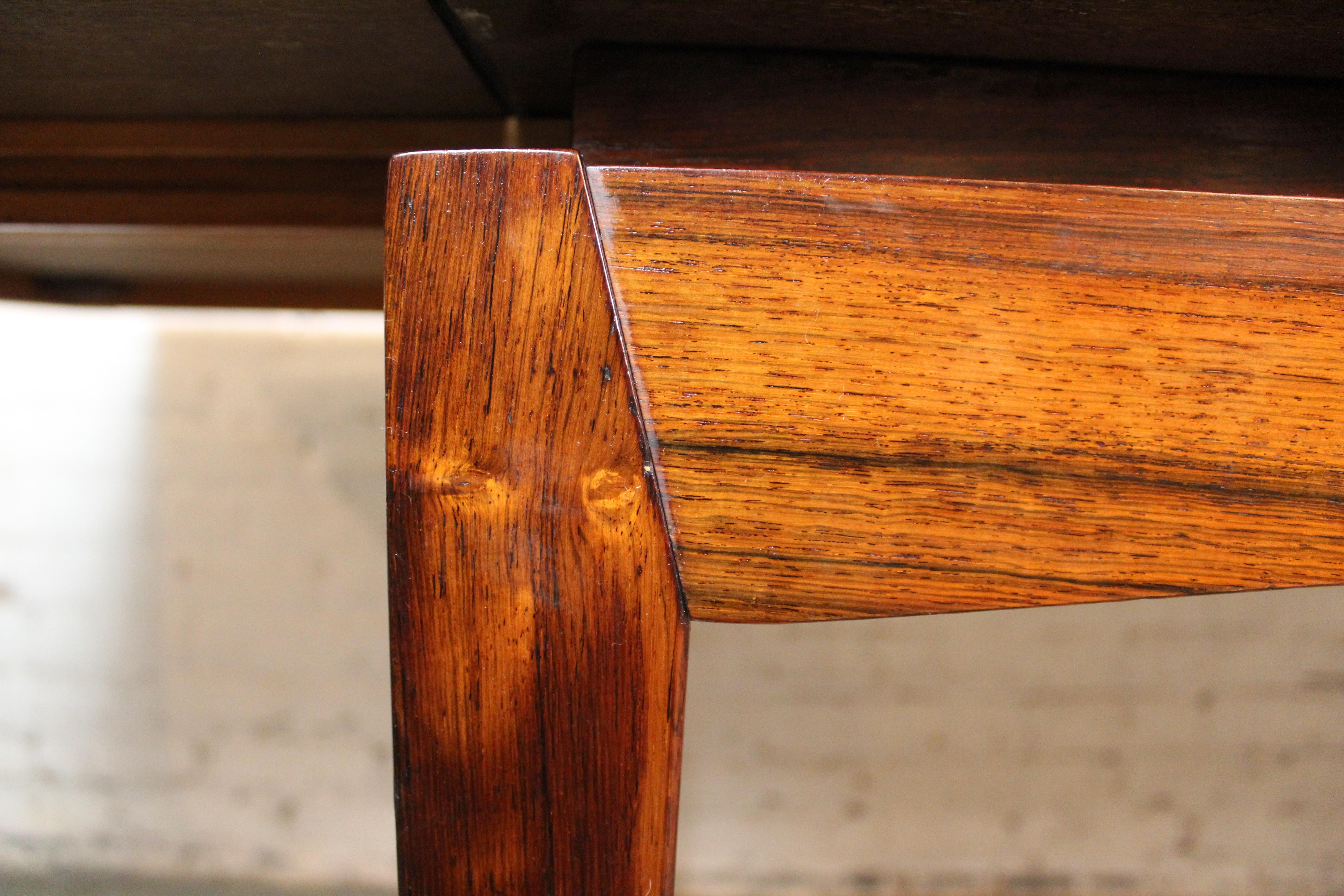 Mesa vintage Bramin Mobler de palisandro danés de 2 hojas Palo de rosa en venta