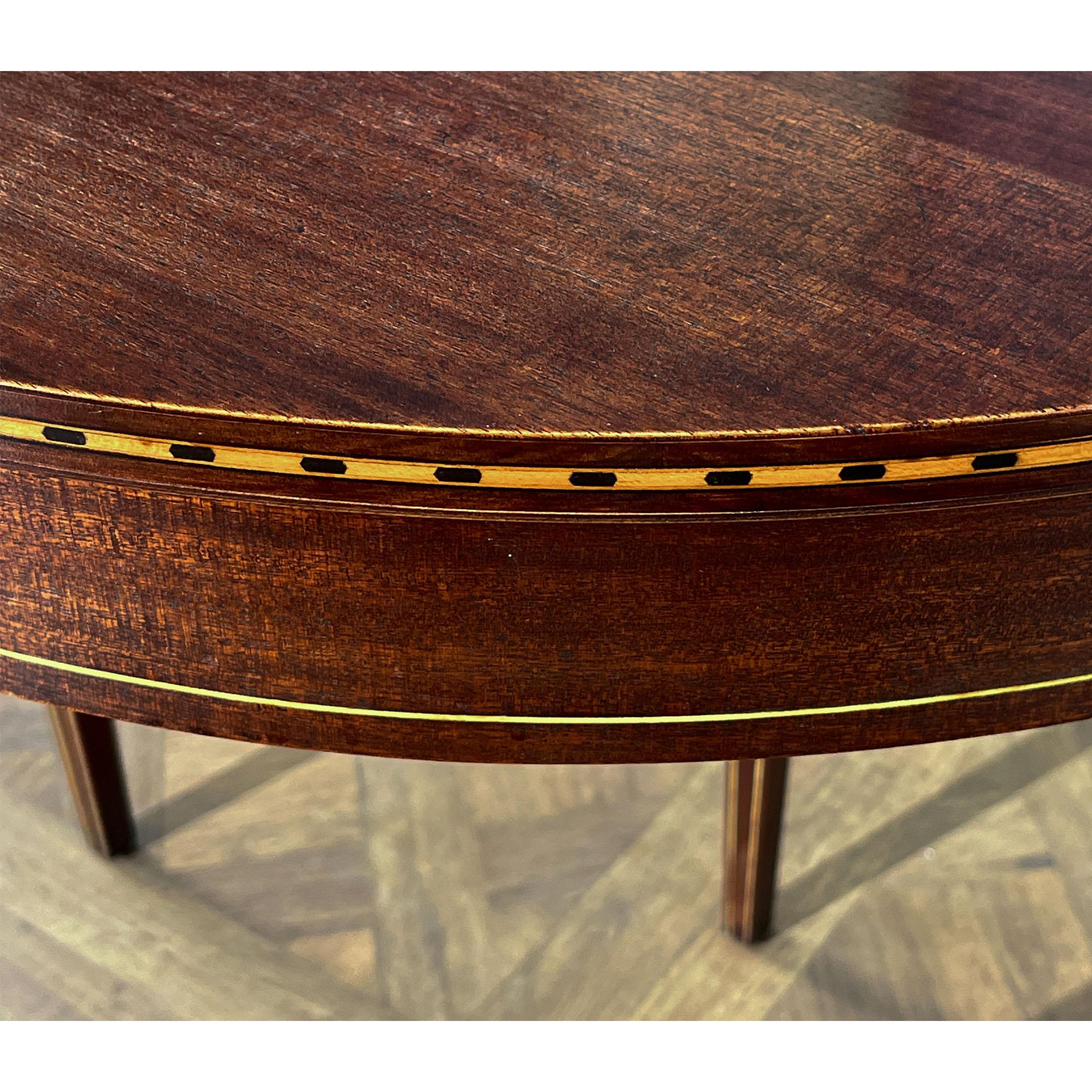 20th Century Vintage Brandt Mahogany Game Table For Sale