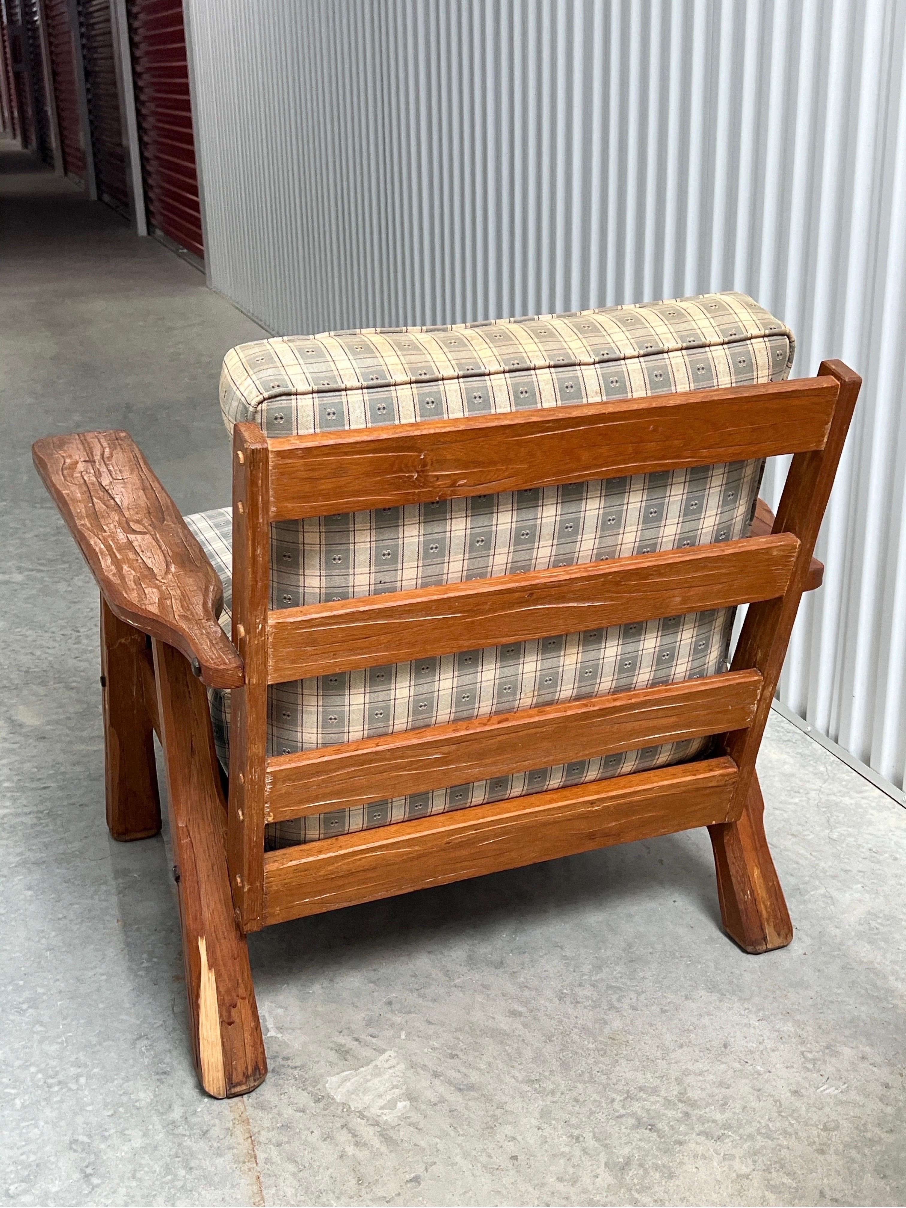 American Vintage Brandt Ranch Oak Lounge Chair’s - a Pair