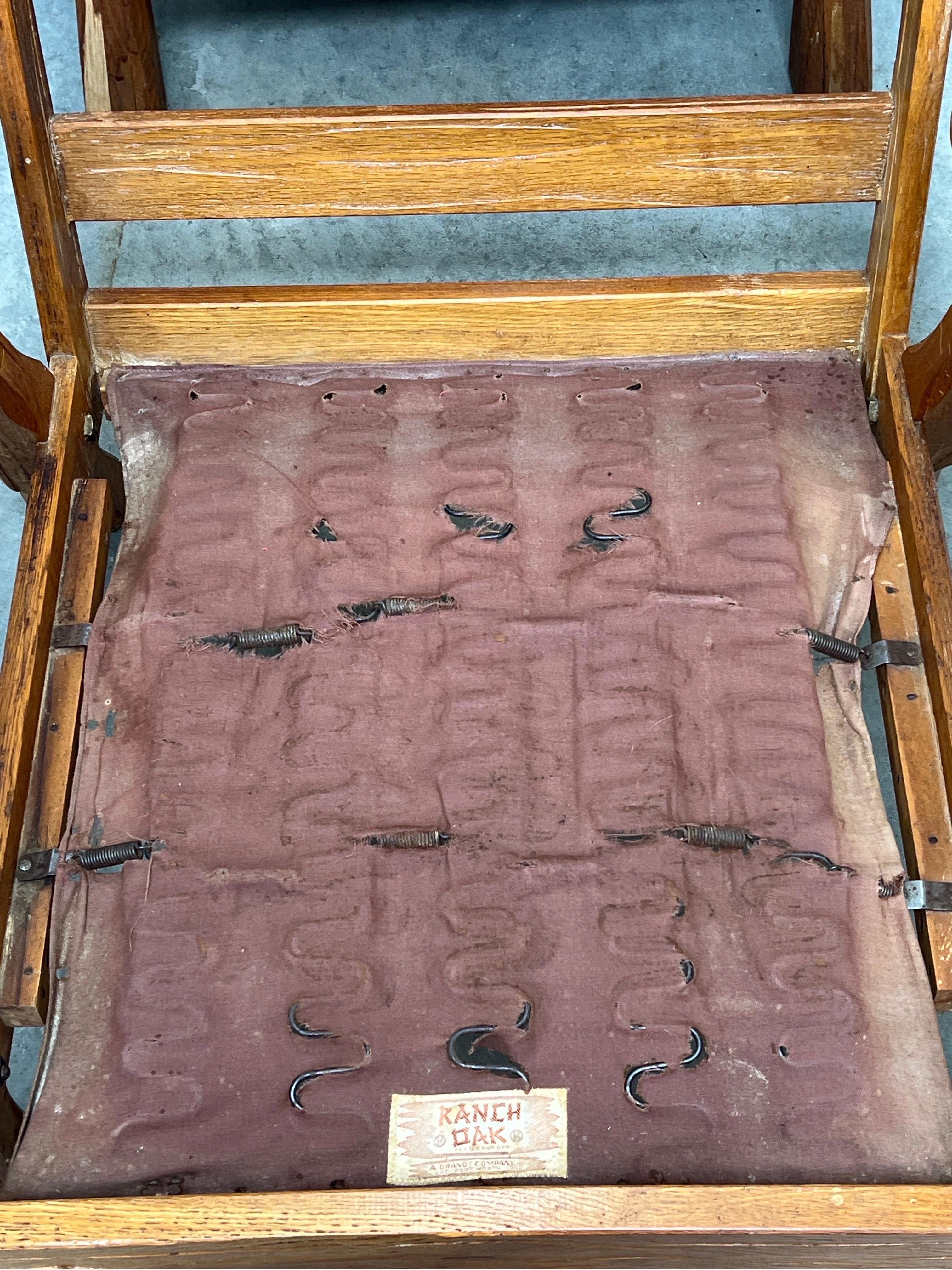 Vintage Brandt Ranch Oak Lounge Chair’s - a Pair 2