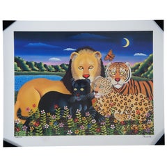Vintage Branko Paradis Noahs Ark 2 Signed Seriolithograph Poster Print 23"