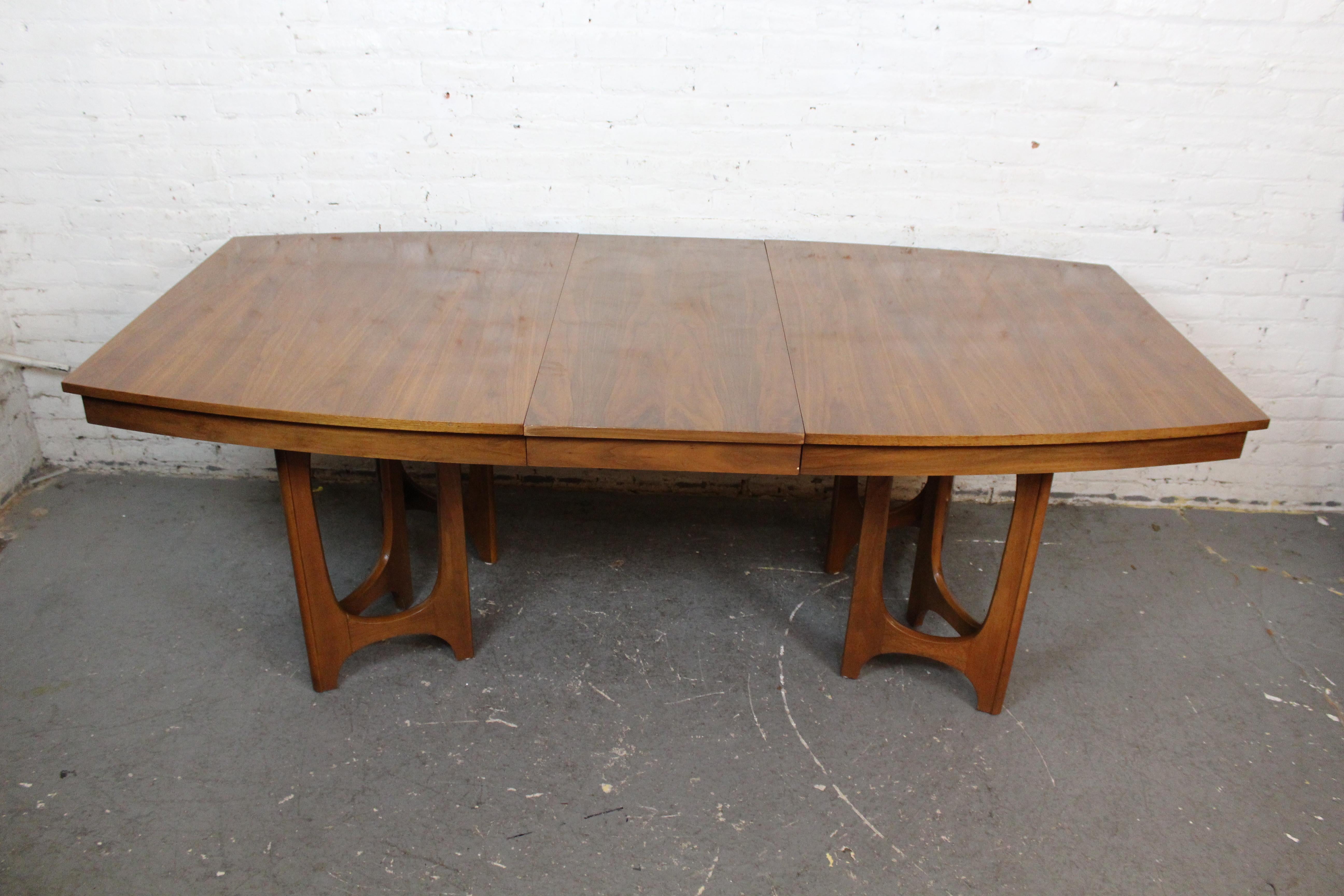 Vintage Brasilia Style Extending Dining Table by Young Manufacturing 5