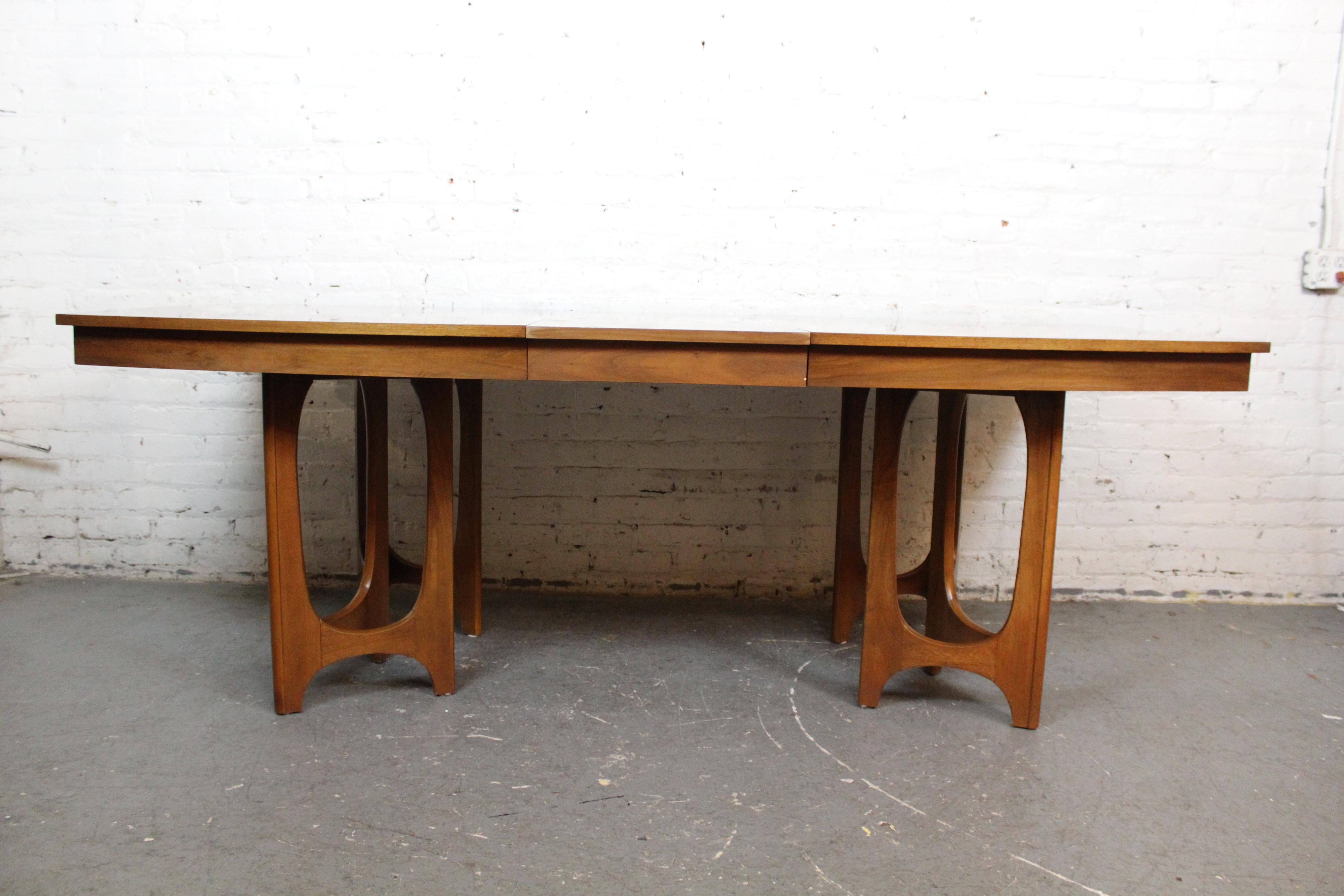 Vintage Brasilia Style Extending Dining Table by Young Manufacturing 6