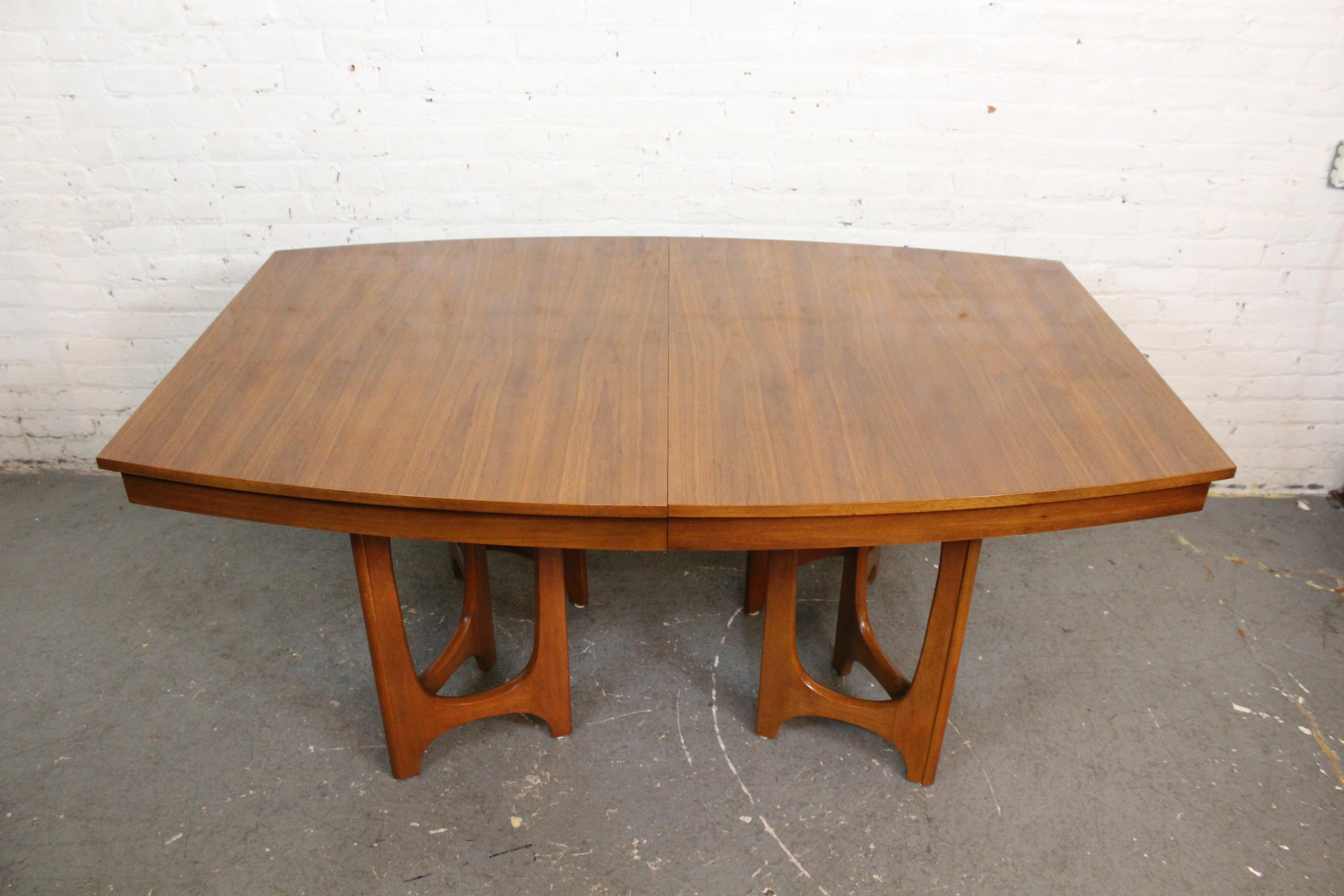 Vintage Brasilia Style Extending Dining Table by Young Manufacturing 9