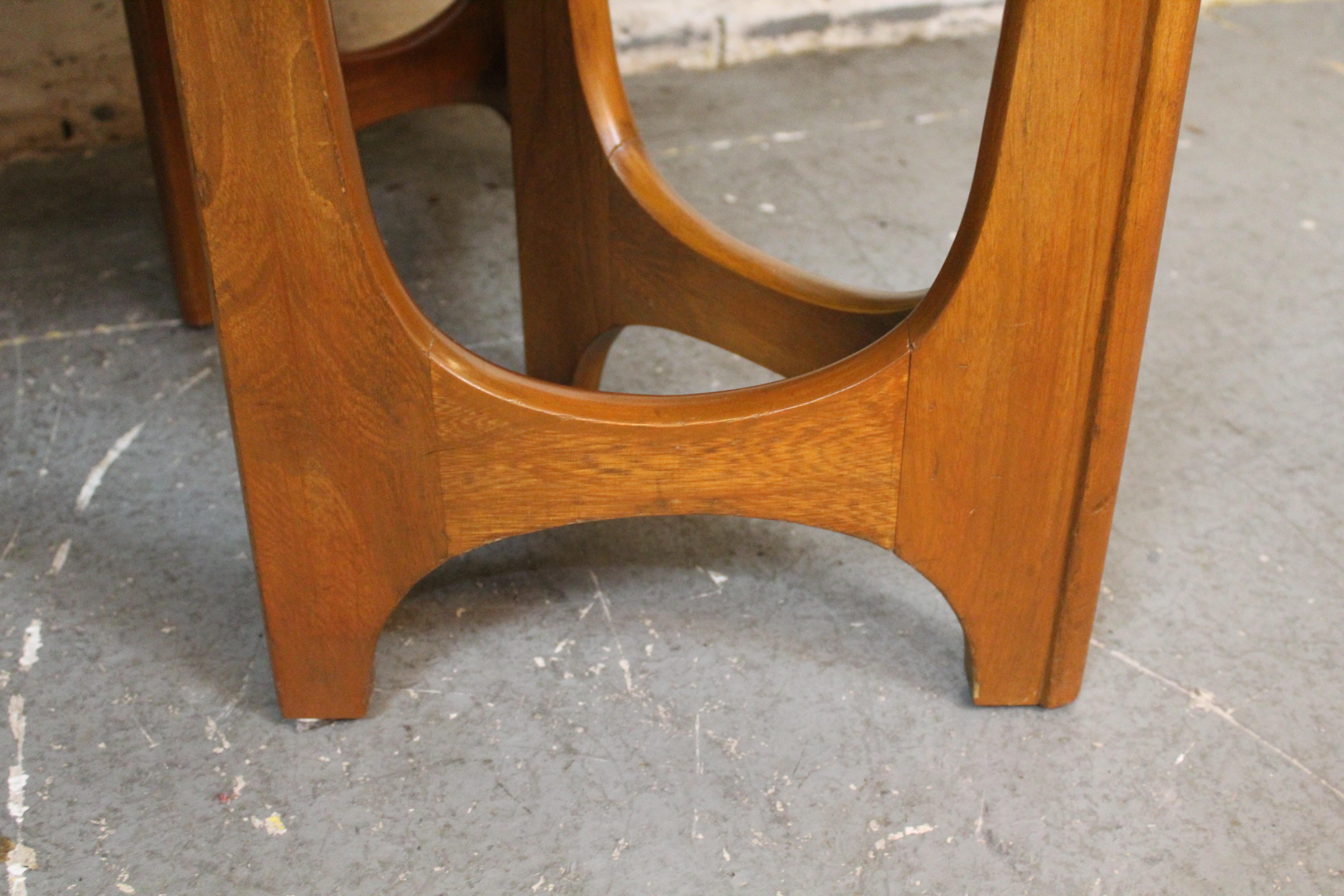 Wood Vintage Brasilia Style Extending Dining Table by Young Manufacturing