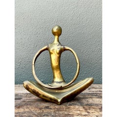 Vintage Messing Abstrakte Figur