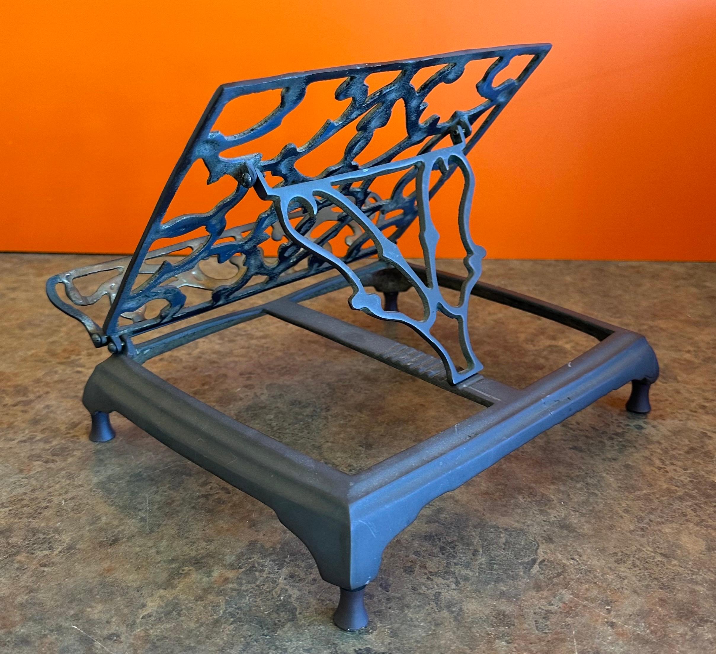 American Vintage Brass Adjustable Book Stand / Rack