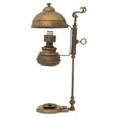 Vintage Brass Adjustable Electrified Oil Lamp