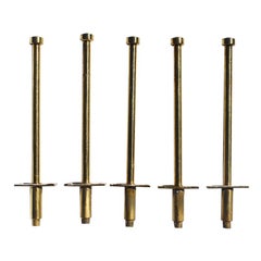 Vintage Brass Adjustable Pull Out Closet Wardrobe Rods, circa 1970s