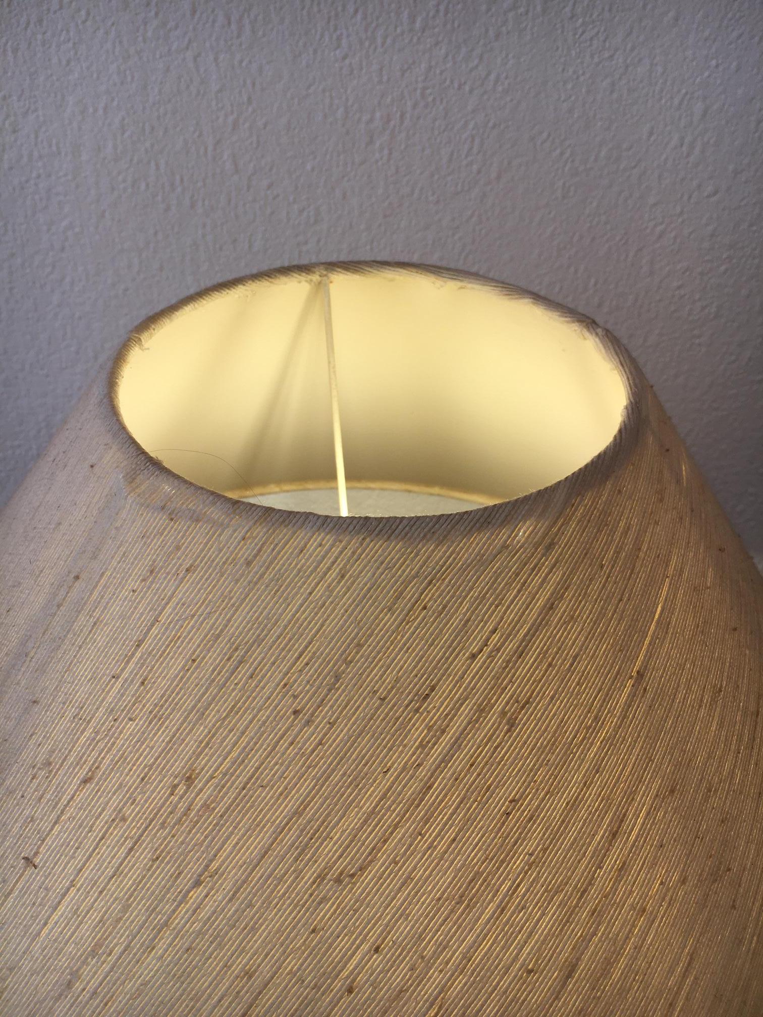 Vintage Brass and Bamboo Table Lamp, 1970s In Good Condition In Geneva, CH