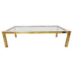 Vintage Brass and Chrome Coffee Table, 1970s
