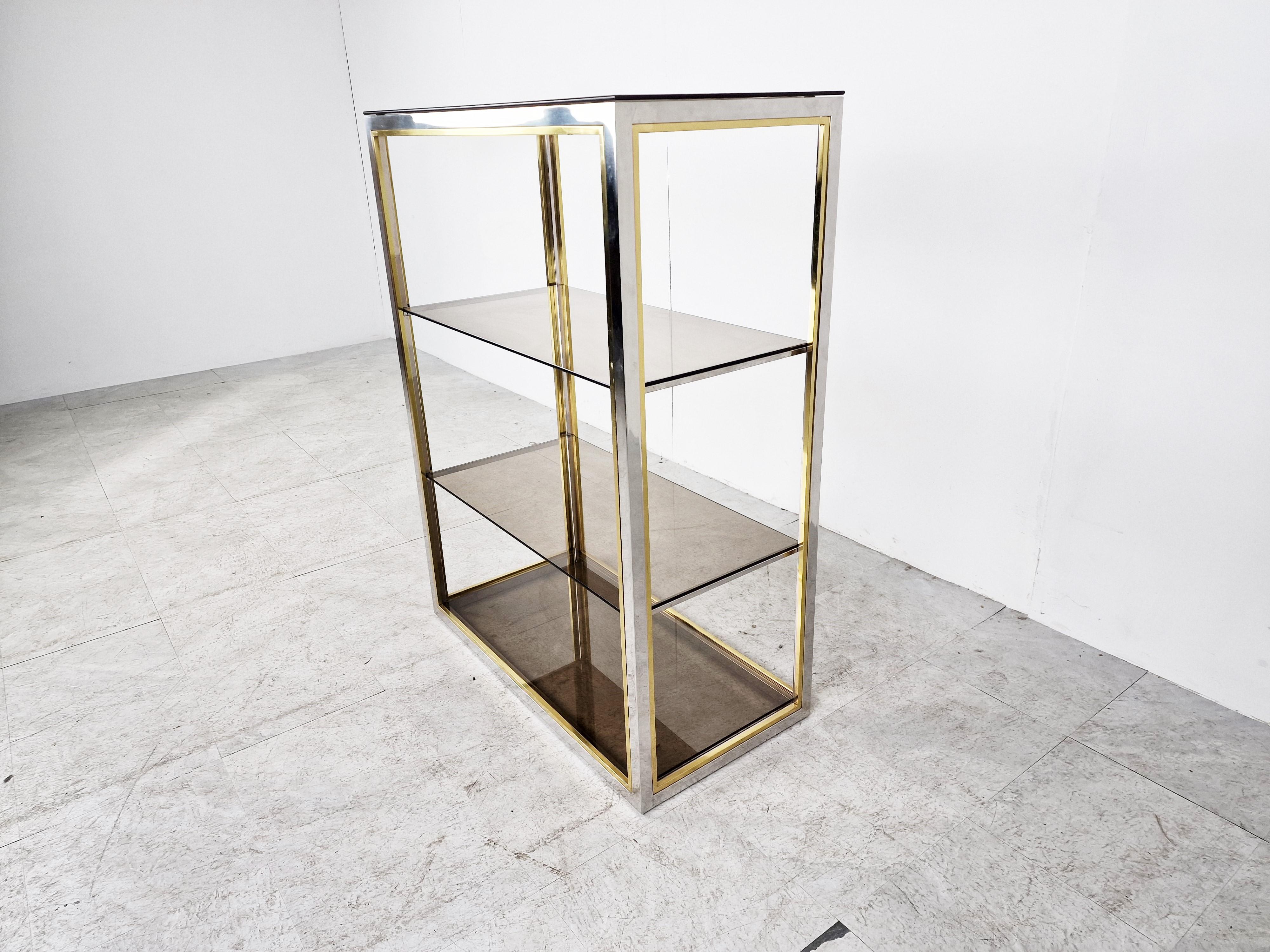 Vintage Brass and Chrome Etagere, 1970s 4