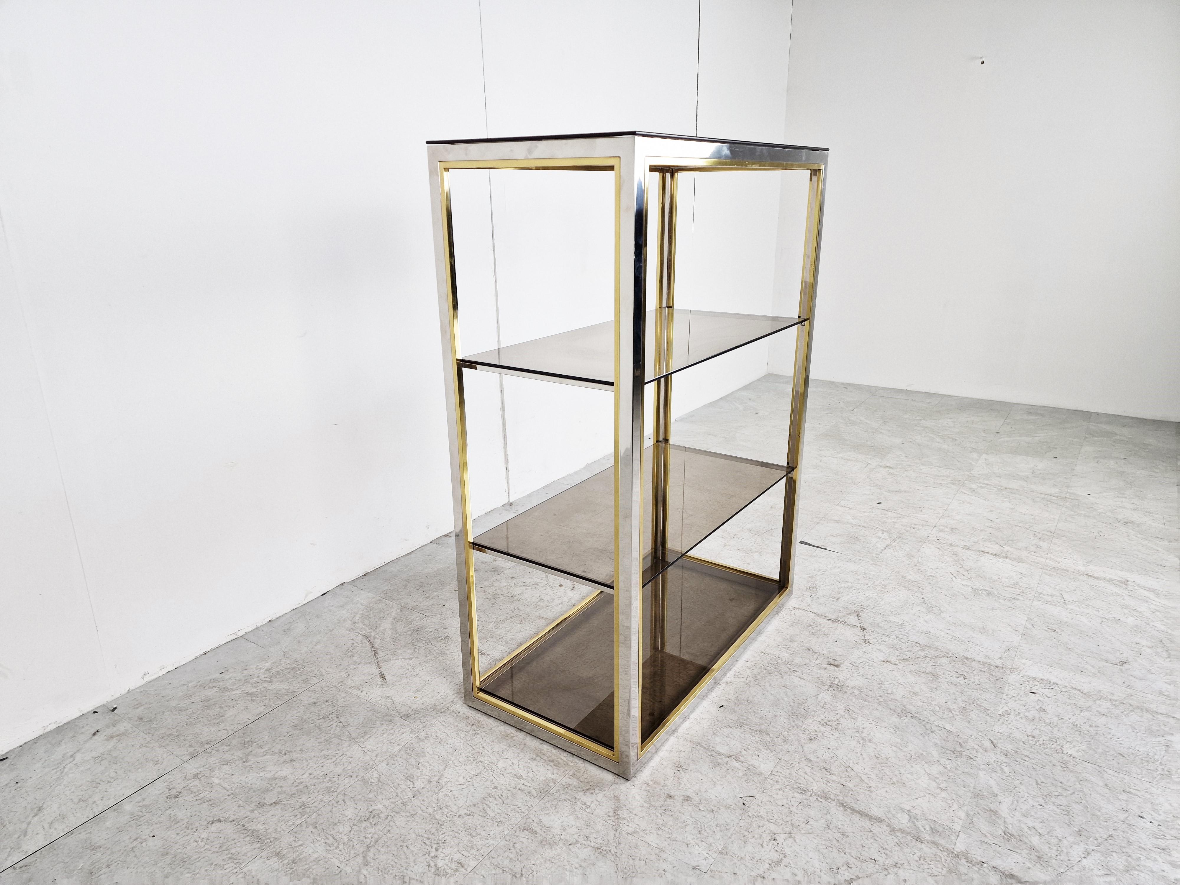 Vintage Brass and Chrome Etagere, 1970s 1