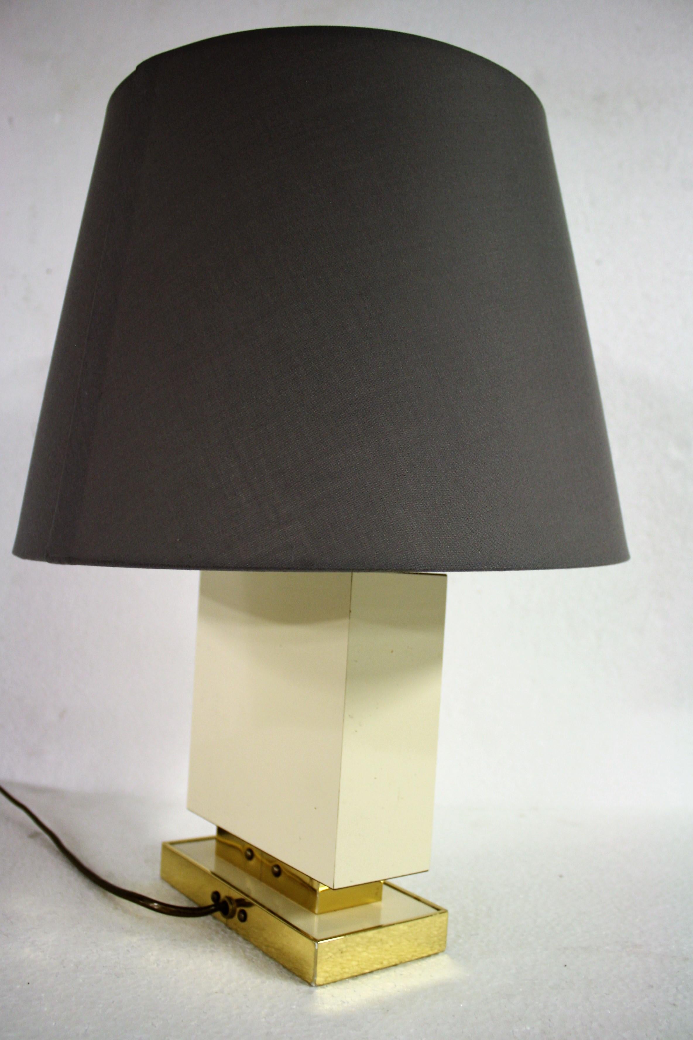 Vintage Brass and Chrome Table Lamp, 1970s 2