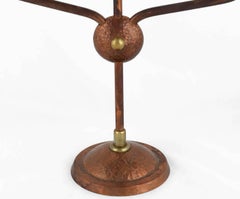 Vintage Brass and Copper Candlestick, Germany, 1960s