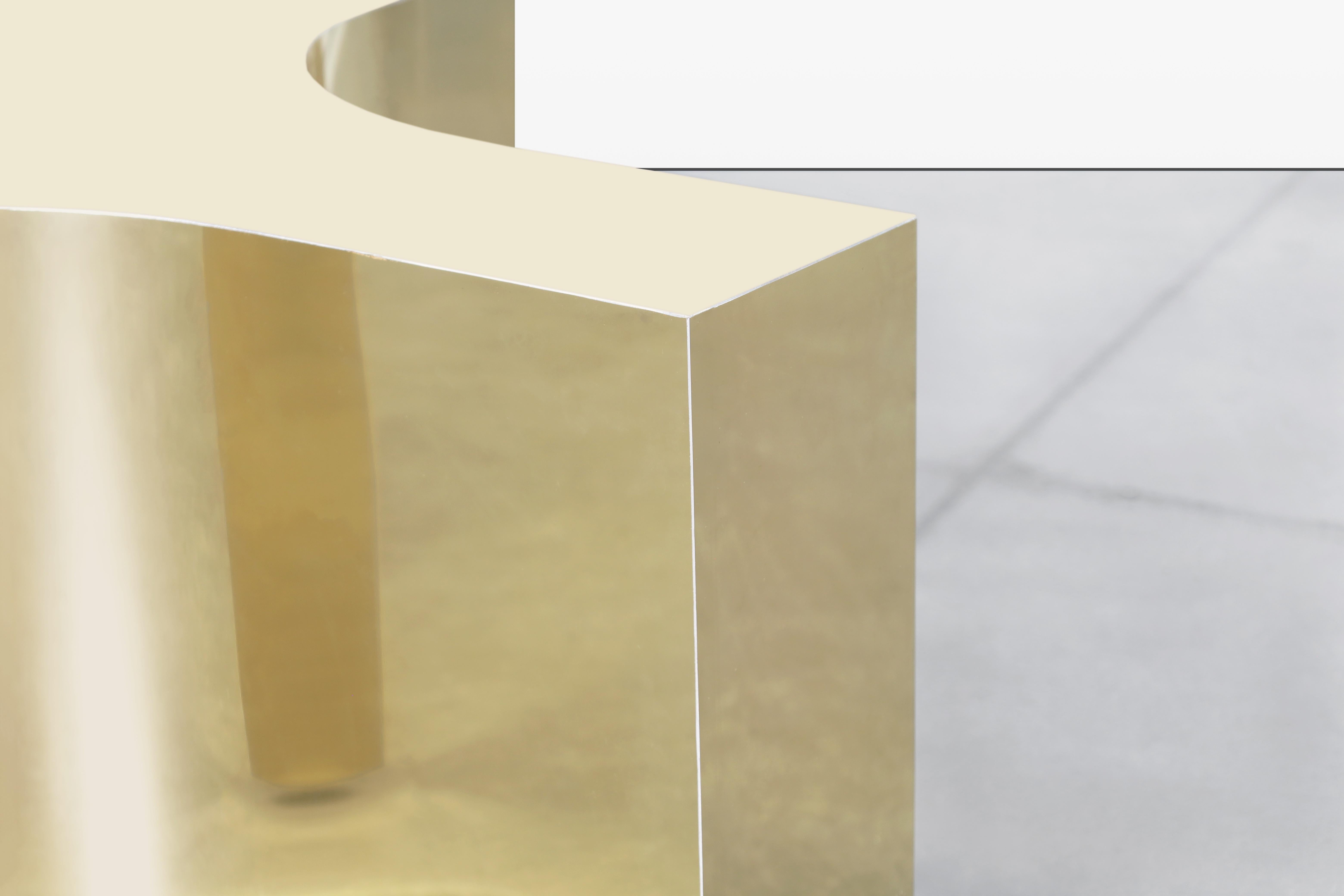 Vintage Brass and Glass Coffee Table For Sale 5