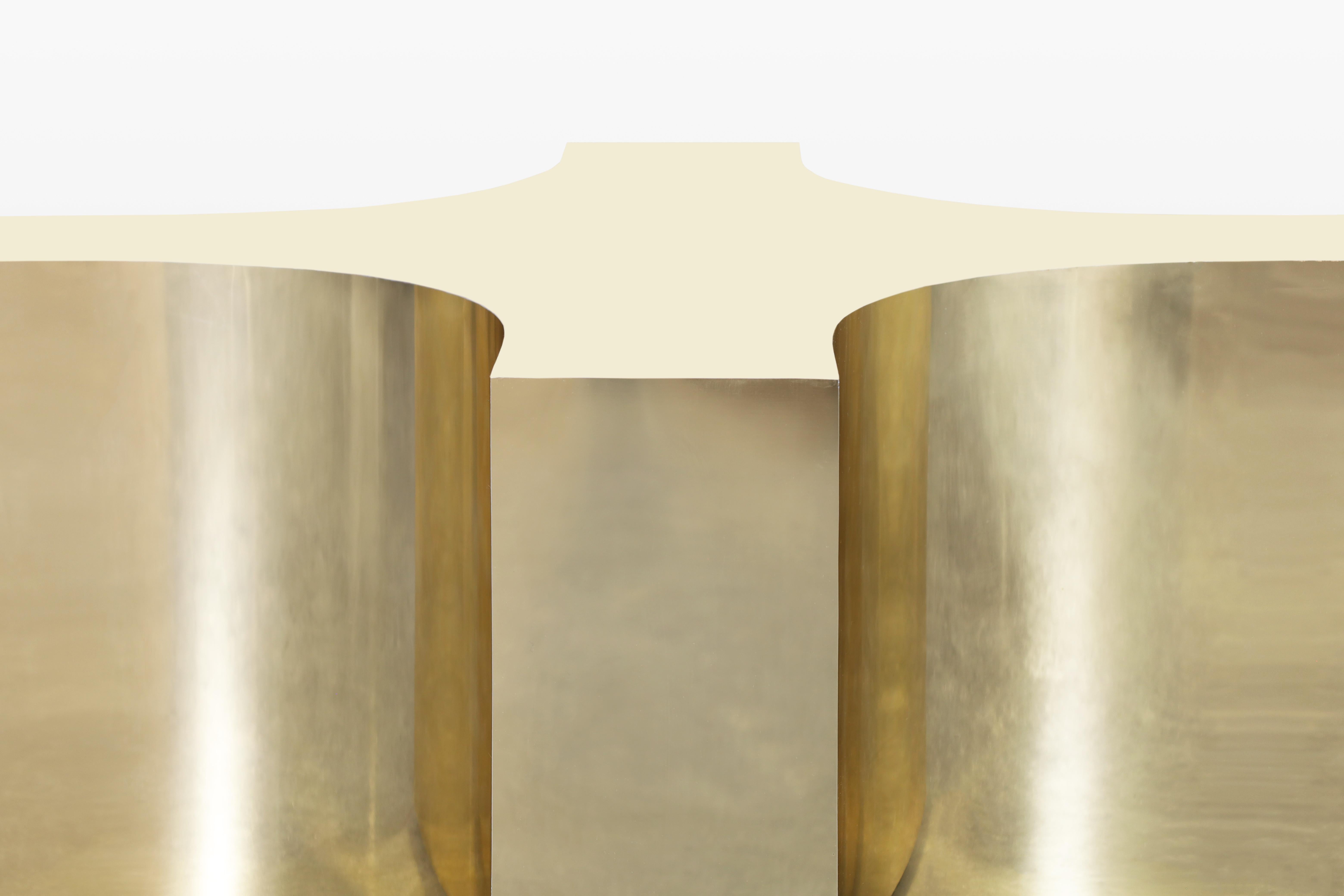 Vintage Brass and Glass Coffee Table In Good Condition For Sale In North Hollywood, CA