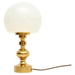 Vintage Brass and Glass Table Lamp