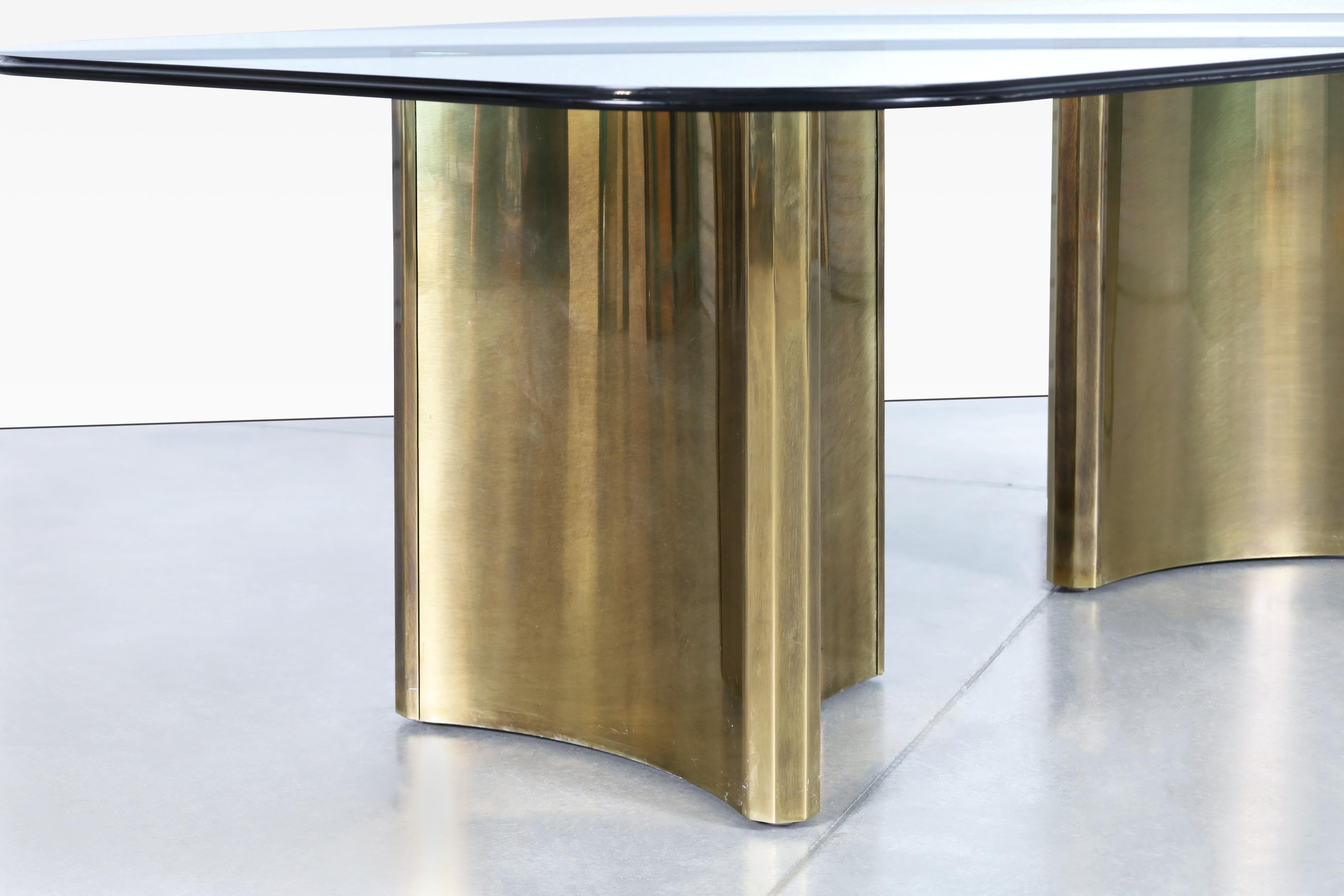 vintage brass dining table