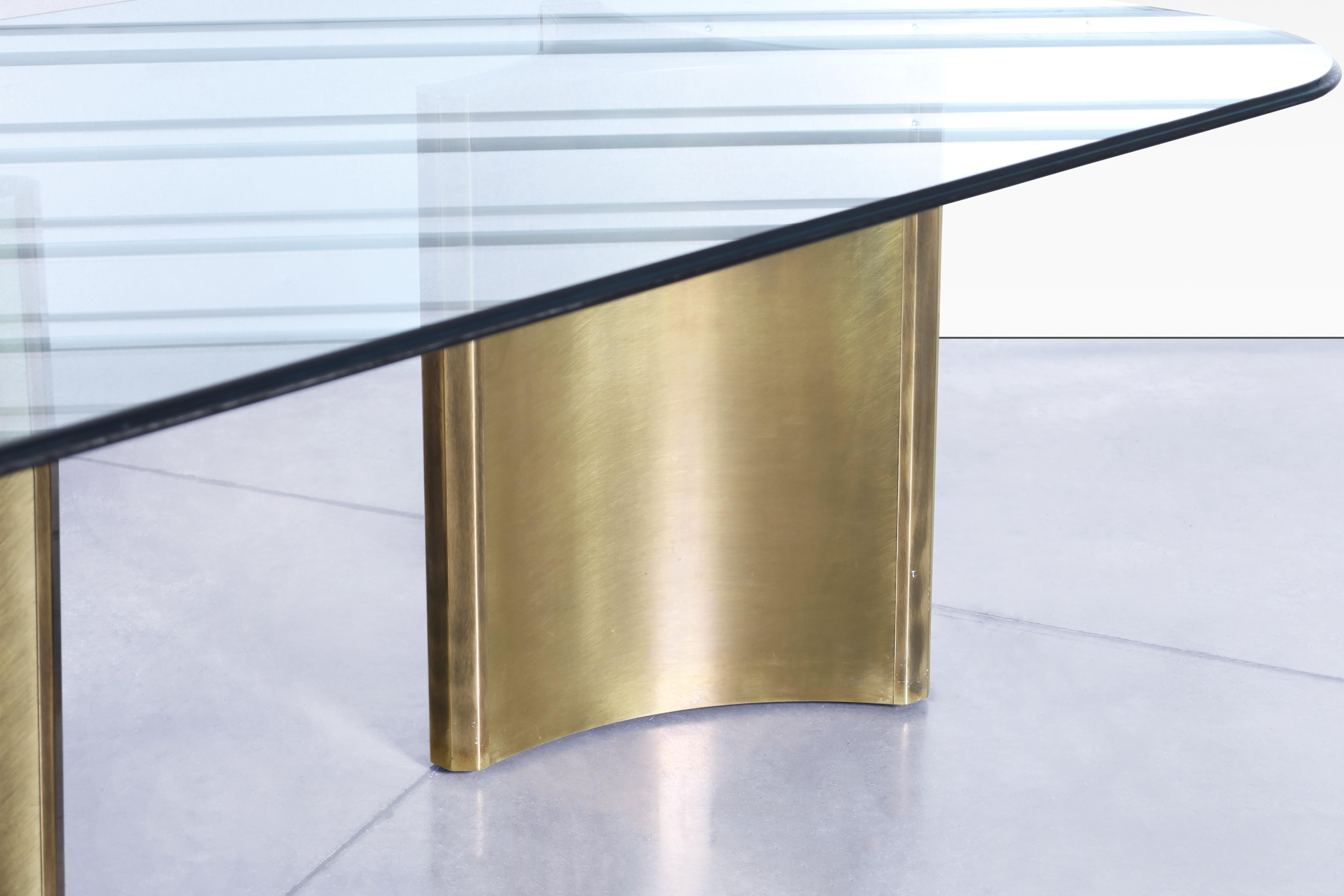 brass table base only