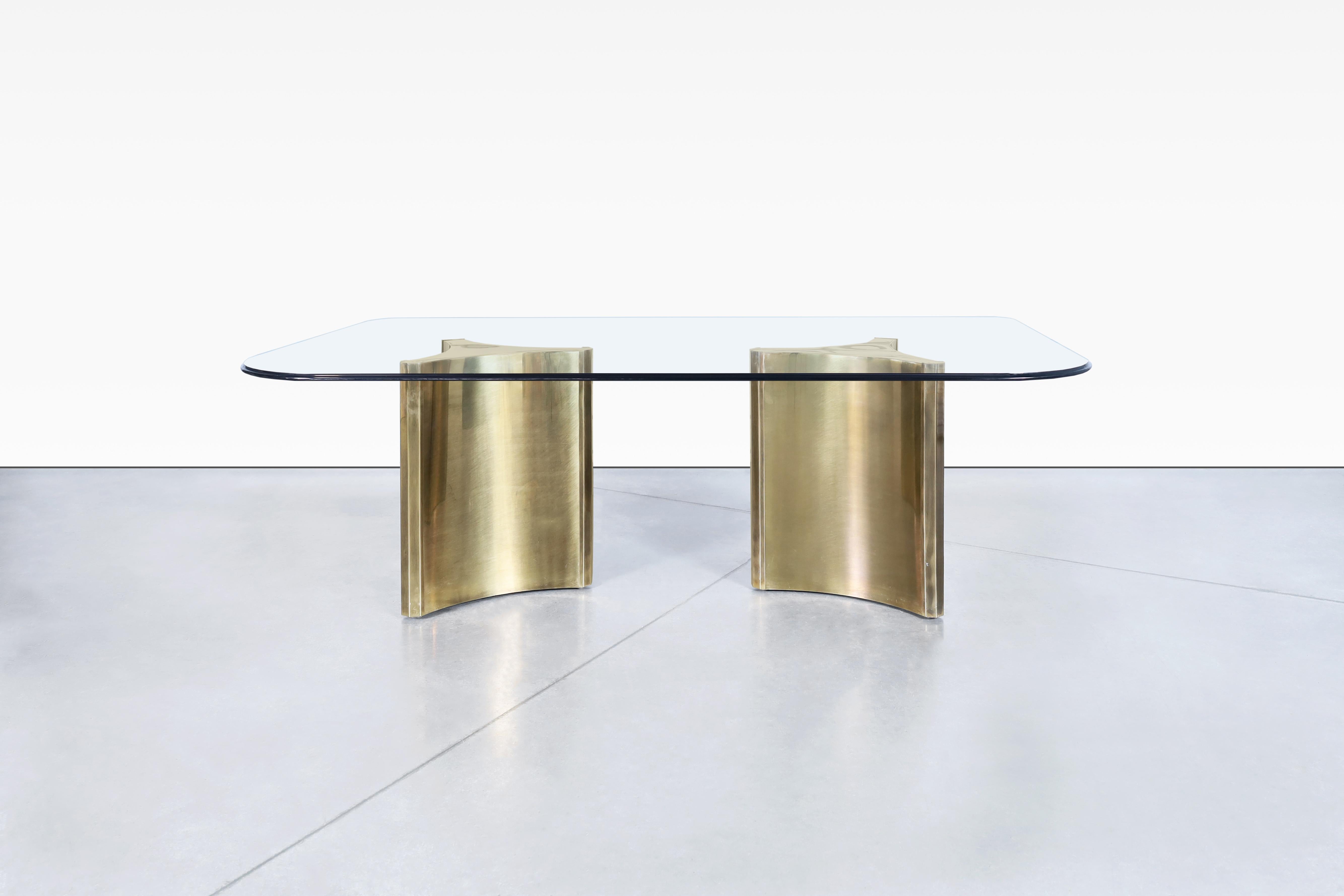 American Vintage Brass and Glass 