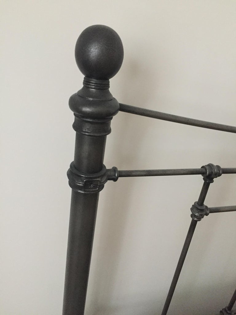 Vintage Brass and Iron King Headboard at 1stDibs