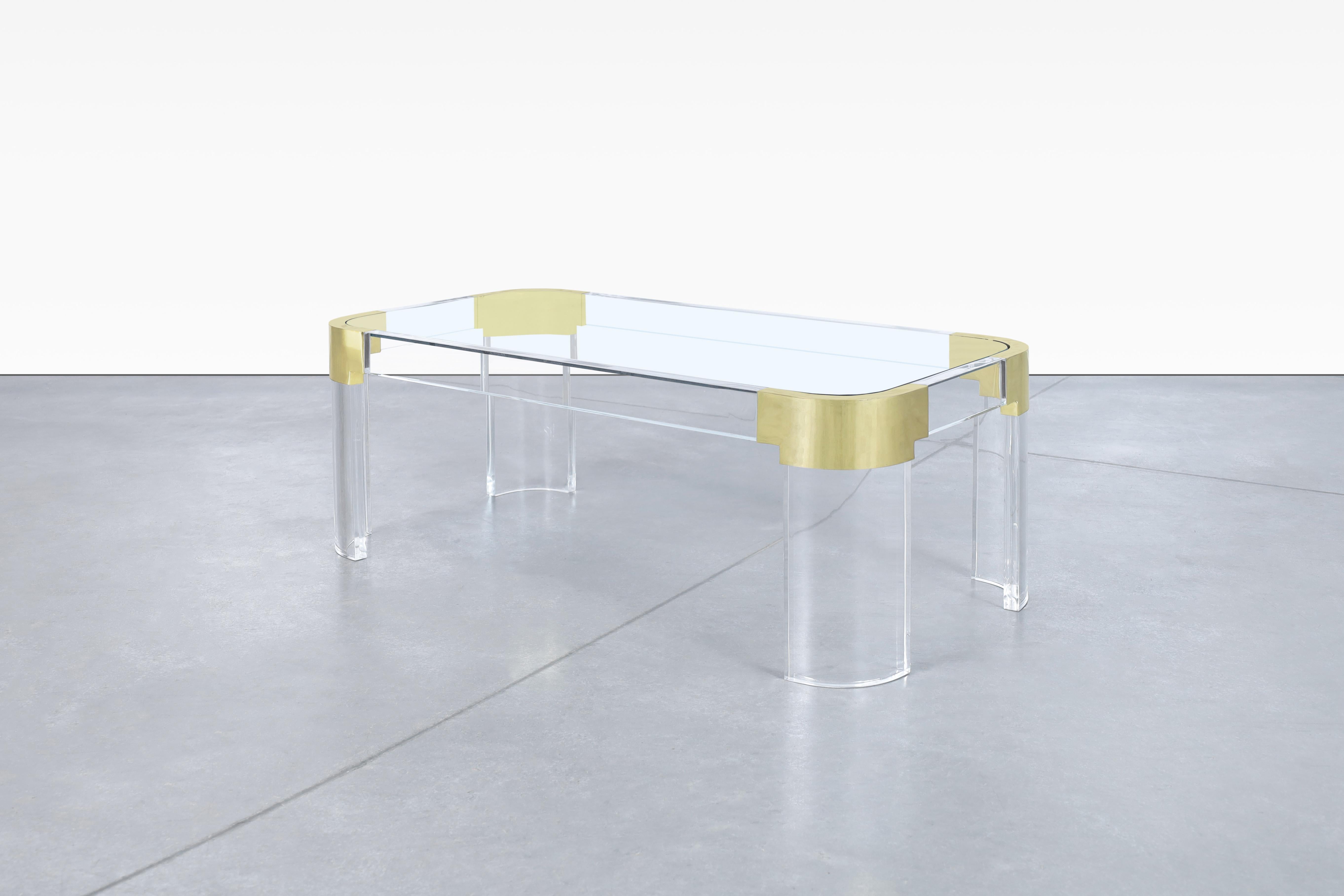 wisteria acrylic coffee table