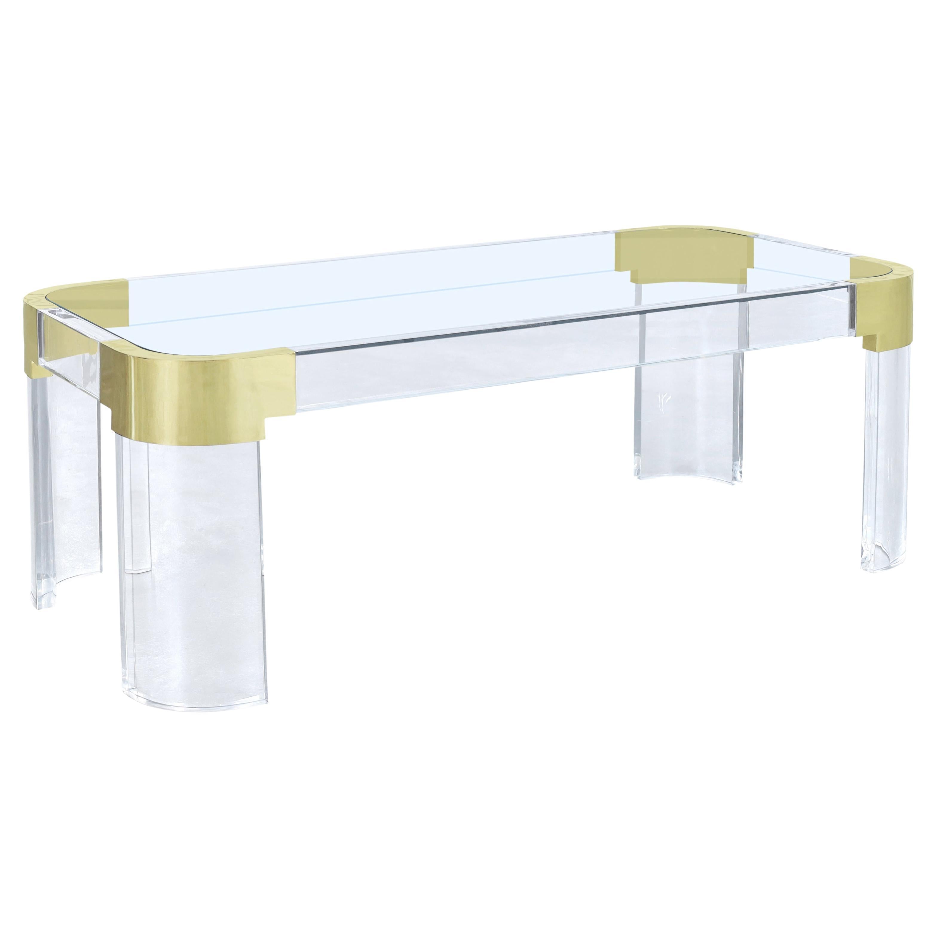 Lucite Waterfall Coffee Table at 1stDibs lucite waterfall table