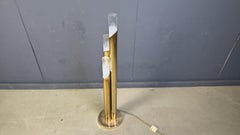 Vintage brass and murano glass floor lamp, Italy, 1970s