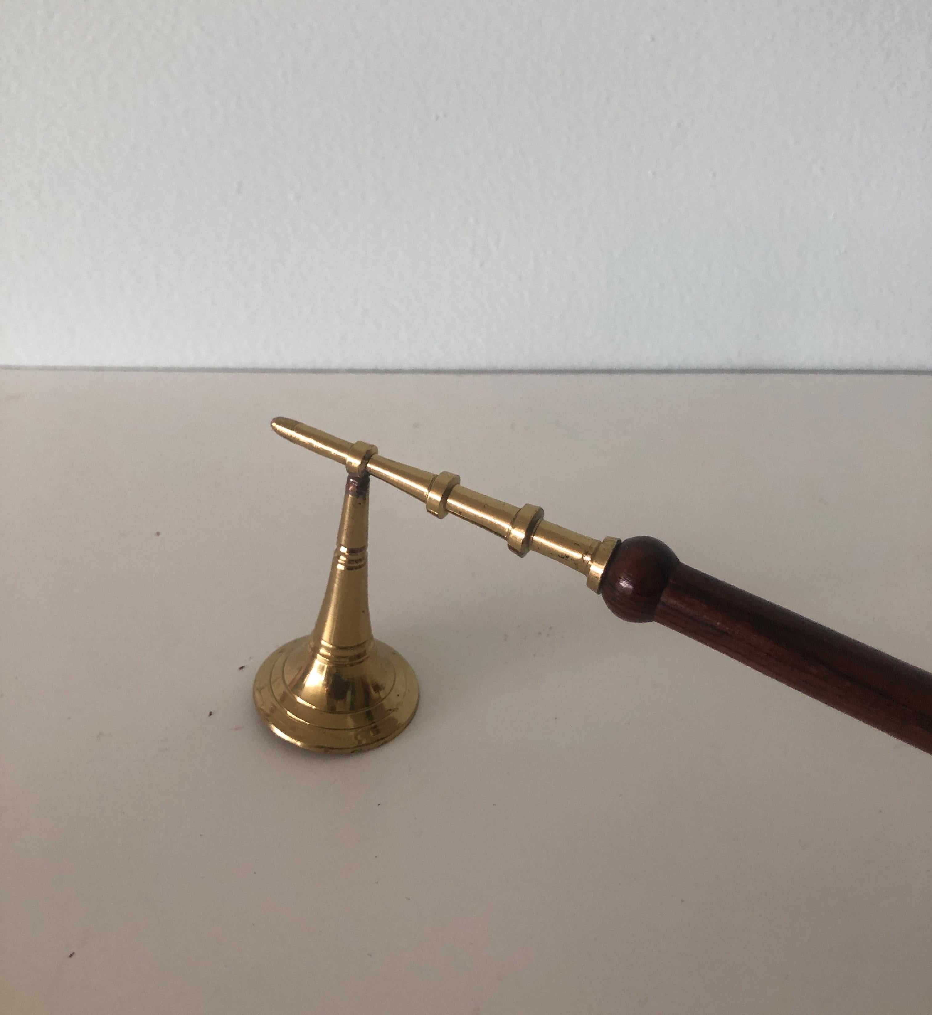 vintage brass candle snuffer