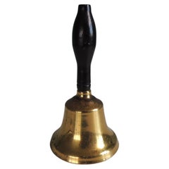 Retro Brass and Wood Table Bell