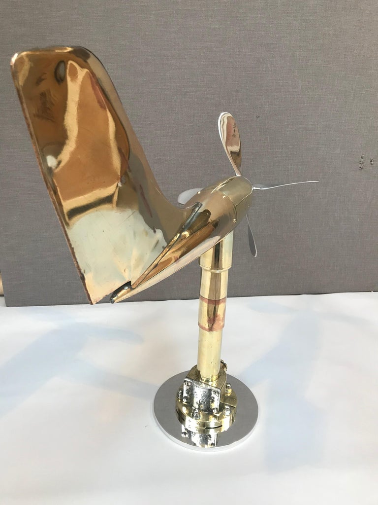 Vintage Brass Anemometer 'Wind Direction Indicator' at 1stDibs