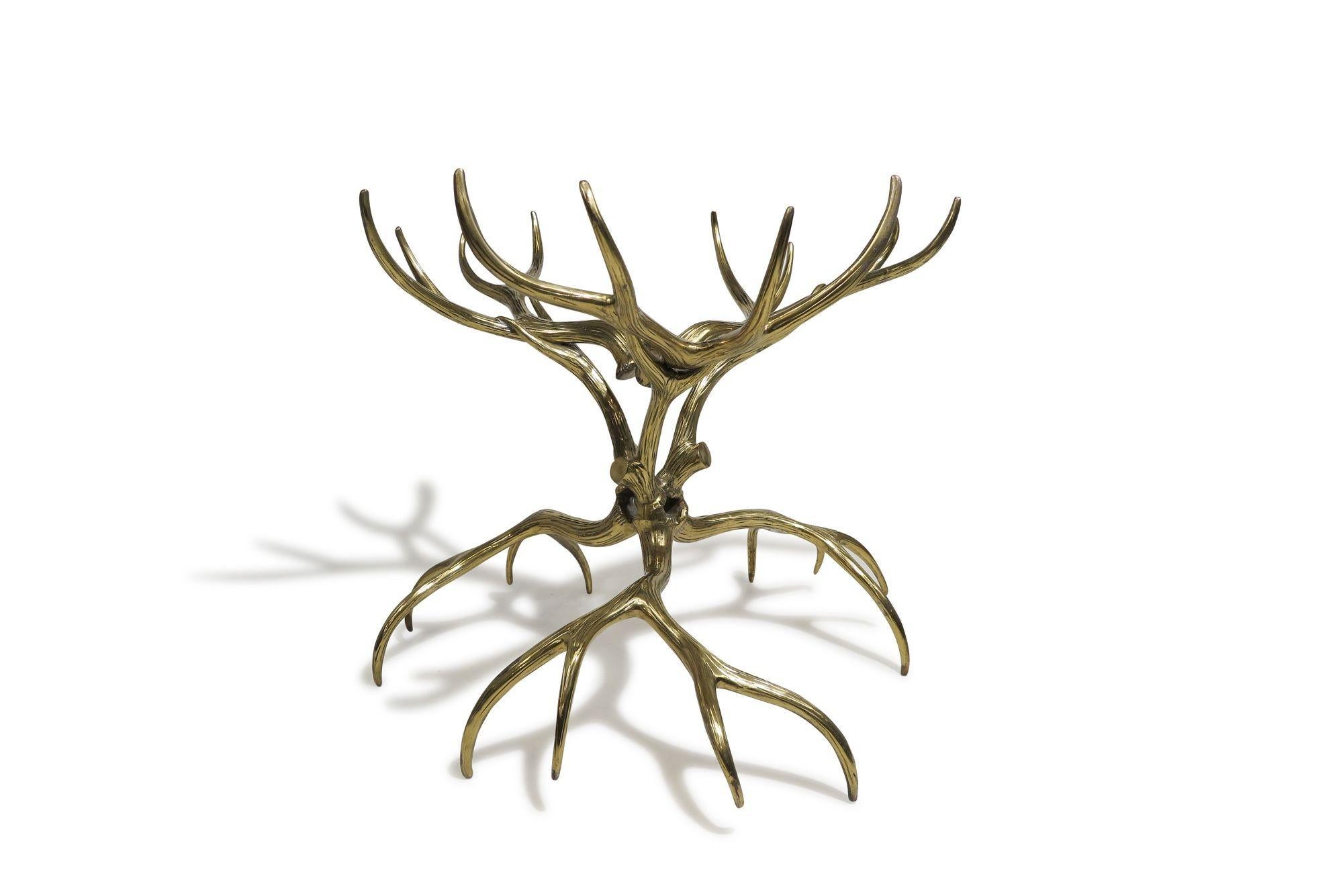 Vintage Brass Antler Table Base by Arthur Court For Sale 4