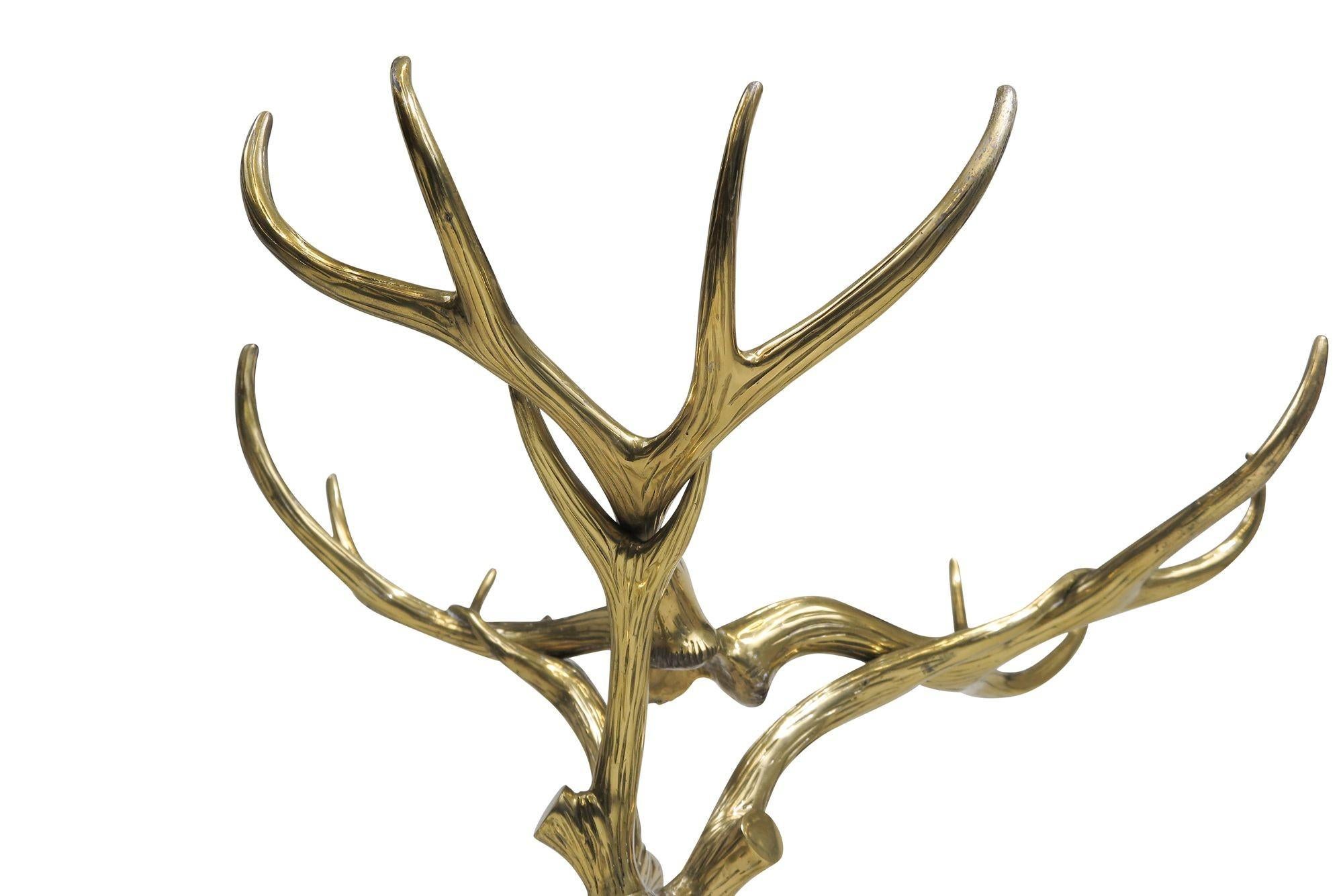 Vintage Brass Antler Table Base by Arthur Court For Sale 3
