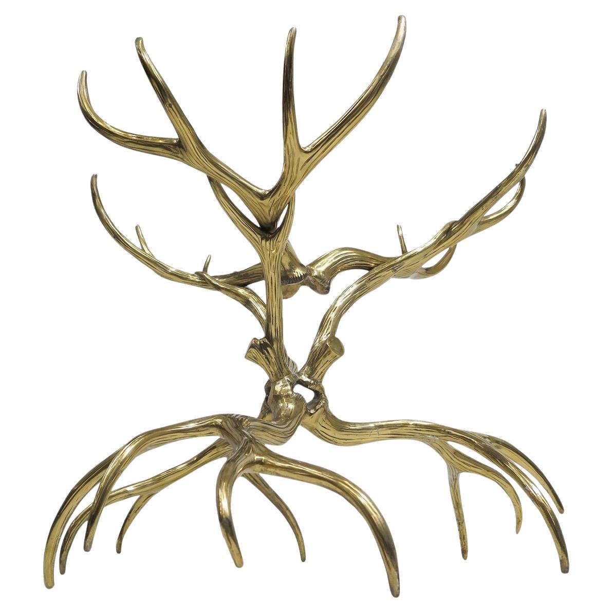 Vintage Brass Antler Table Base by Arthur Court