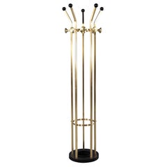 Vintage Messing Art Deco Hall Stand Kleiderständer