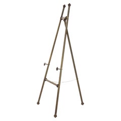 Vintage Brass Art Display Easel 20thC