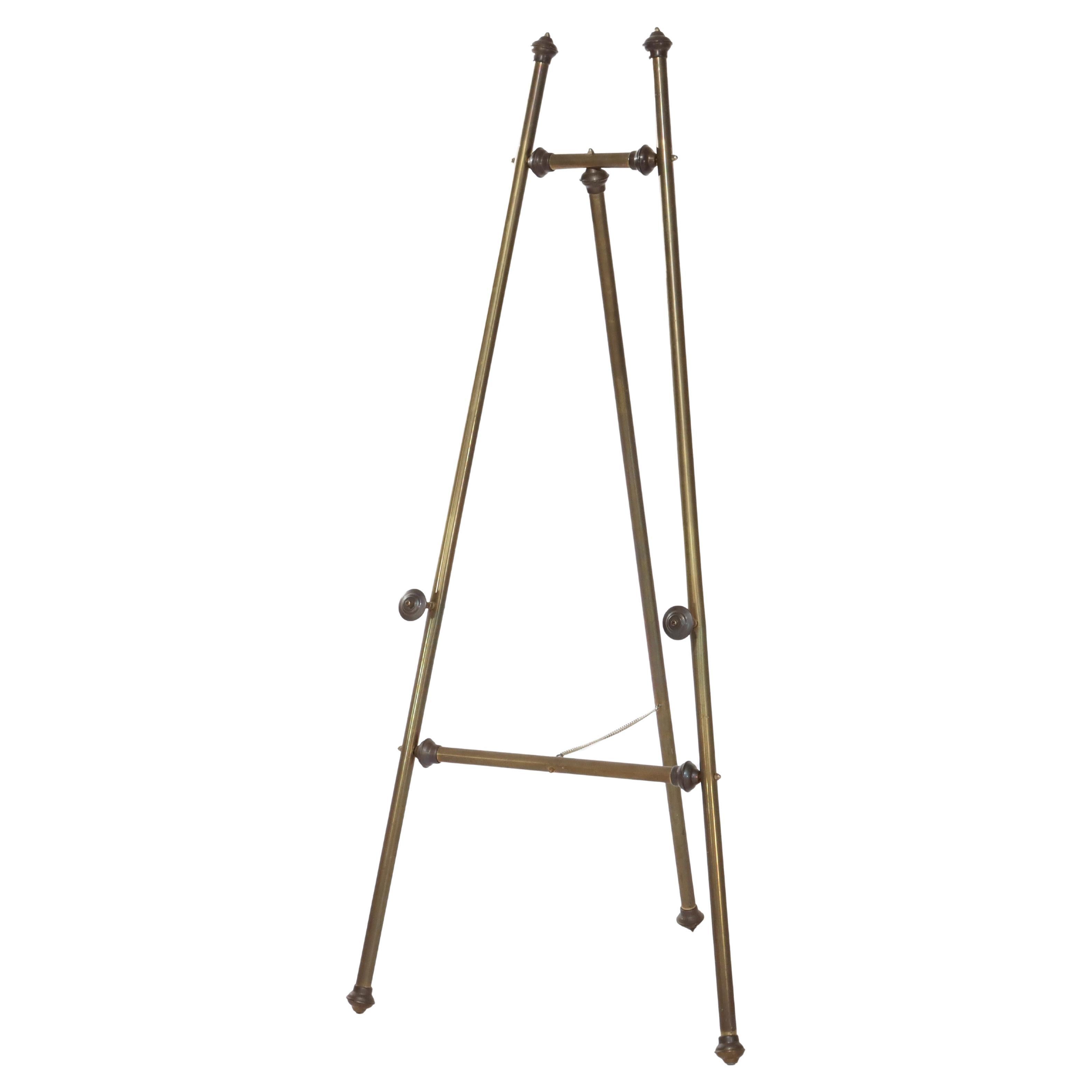 Vintage Messing Kunst Display Staffelei 20thC im Angebot