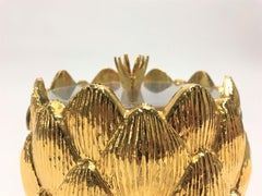 Vintage Brass Artichoke Ice Bucket by Hans Turnwald, 1980s